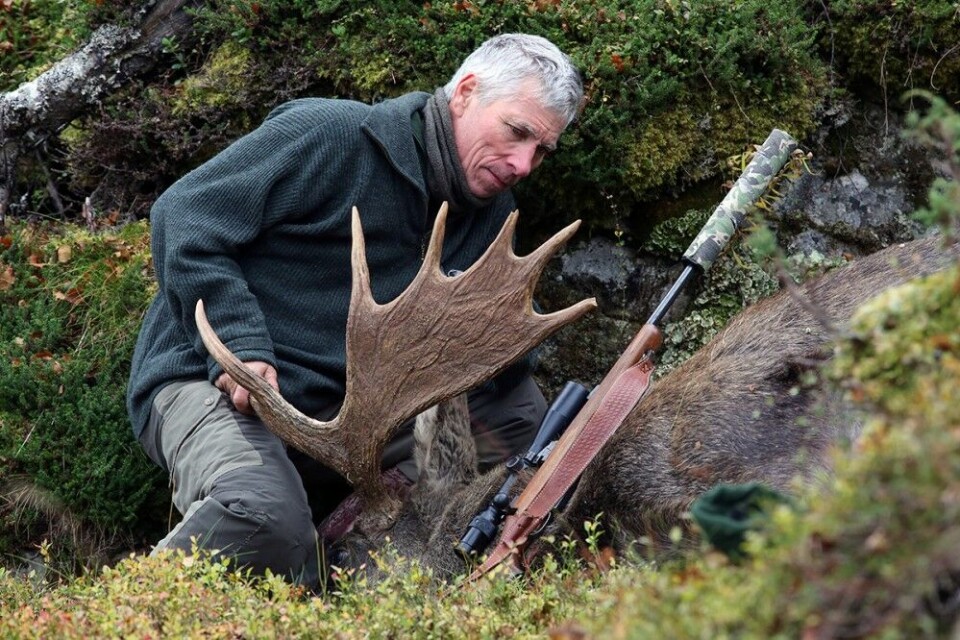 Det har blitt veldig mange sekker på 50 kilo i bratt lende, forteller Kjelsaas. Det har blitt veldig mange sekker på 50 kilo i bratt lende, forteller Kjelsaas.