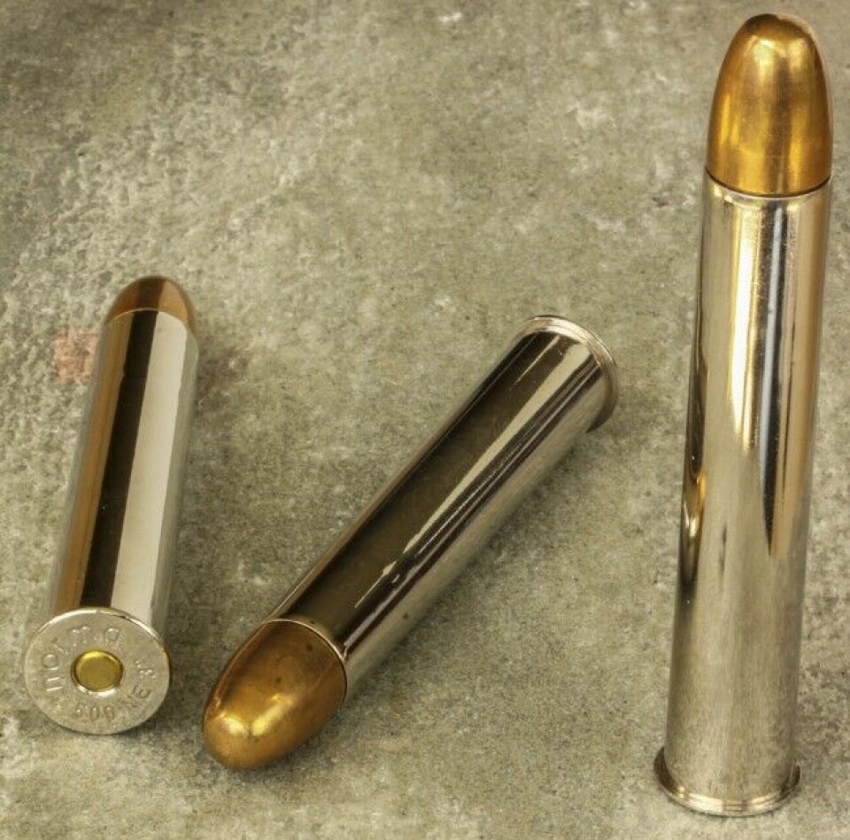 Kaliber .500 Nitro Express er grove saker for det aller største viltet. Kaliber .500 Nitro Express er grove saker for det aller største viltet.