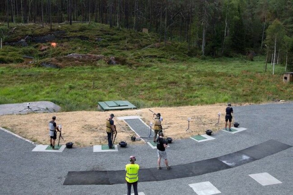 Jegertrap er også en meget populær konkurransegren. Her fra NM i Sannidal i 2018. Jegertrap er også en meget populær konkurransegren. Her fra NM i Sannidal i 2018.
