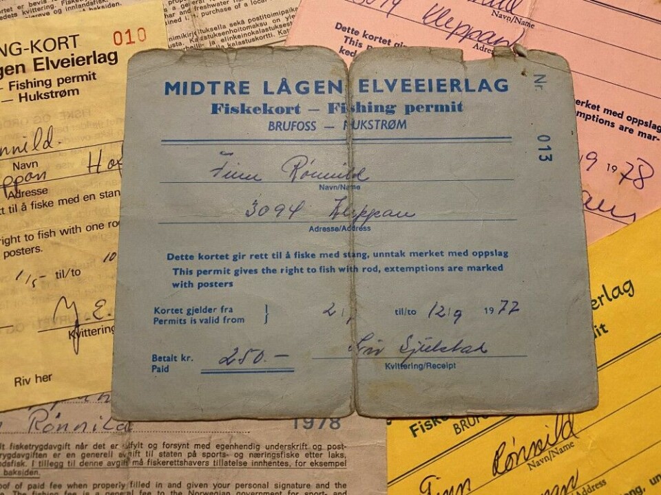 I 1977 kostet årskortet på Brufoss 250 kroner.