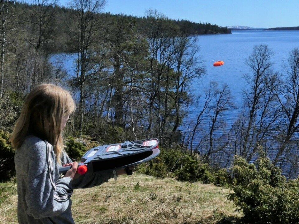 Katapulten er enkel å betjene. Katapulten er enkel å betjene.