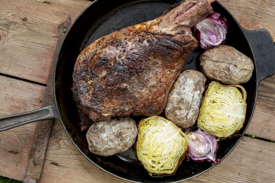 Enkel bukk på grillen