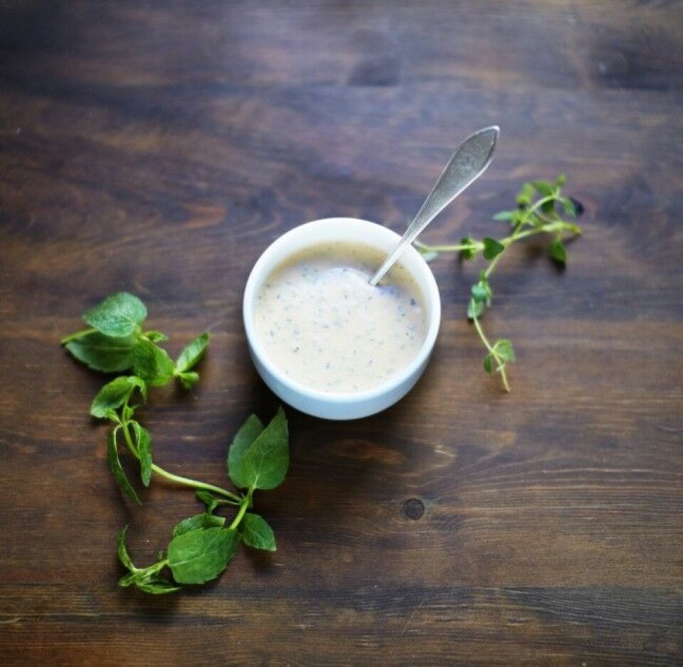 Yoghurtdressing til viltkebab Yoghurtdressing til viltkebab