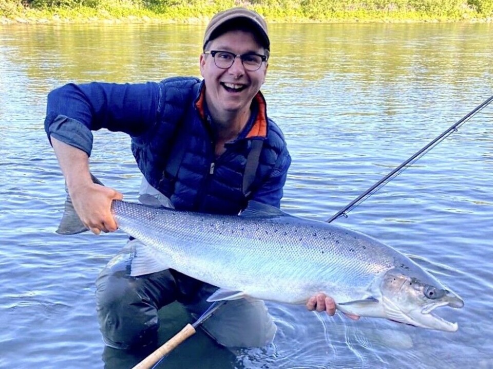 Adrenalinkickene kom på løpende bånd i Stjørdal i sommer. Denne 12 kilos laksen ble temmet av Torbjørn Gording Backsæther. Adrenalinkickene kom på løpende bånd i Stjørdal i sommer. Denne 12 kilos laksen ble temmet av Torbjørn Gording Backsæther.