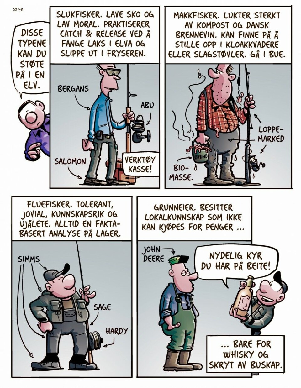 Kjell har et anstrengt forhold til mark- og slukfiskere. Kjell har et anstrengt forhold til mark- og slukfiskere.