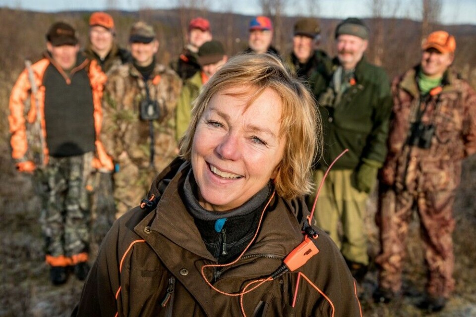 Ann Eva Isaksen (55) er lidenskapelig elgjeger, andre nestleder i forbundsstyret, og eneste kvinnelige medlem i et jaktlag på 14.