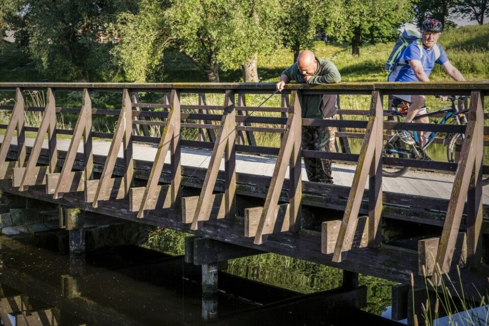 Noen skråblikk må man regne med, når man inntar fiskedammer i sentrale strøk.