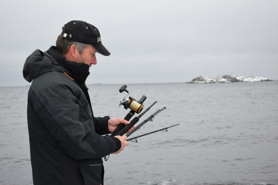 Stortest av reisestenger til havfiske
