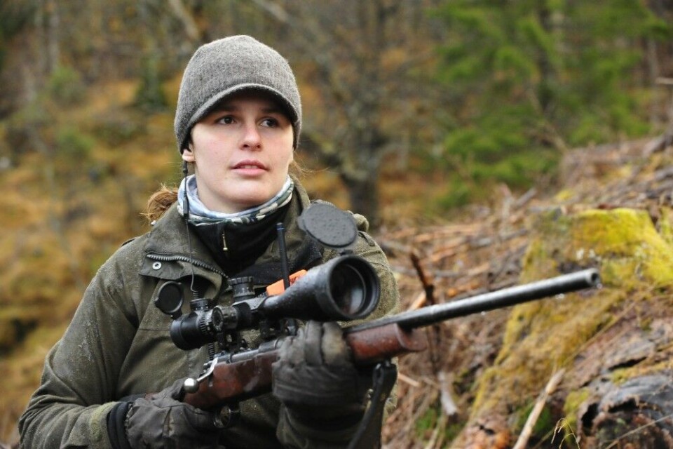 Sist høst ble det nok en gang satt ny fellingsrekord i hjortejakta, med 43 777 dyr på landsbasis. 719 av dem ble felt i Fjaler kommune. Maria Sivertstøl er en av mange unge jegere som har gitt seg i kast med hjorteliene på Vestlandet Sist høst ble det nok en gang satt ny fellingsrekord i hjortejakta, med 43 777 dyr på landsbasis. 719 av dem ble felt i Fjaler kommune. Maria Sivertstøl er en av mange unge jegere som har gitt seg i kast med hjorteliene på Vestlandet