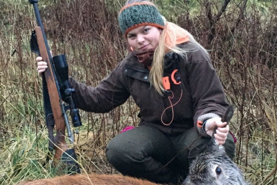 Storviltjeger Helle Marie Skibeli Johannessen er initiativtaker og administrator av Facebook-gruppa «Jaktjenter». Storviltjeger Helle Marie Skibeli Johannessen er initiativtaker og administrator av Facebook-gruppa «Jaktjenter».