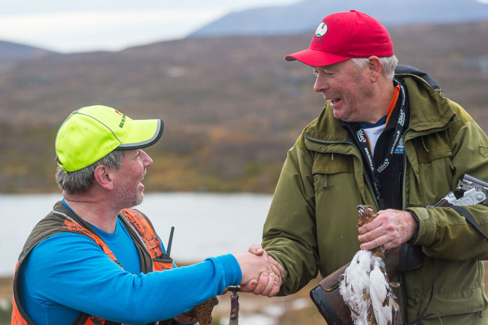 John Arvid Grande (t.v) og Håvard Rudi, to gode busser i svenske rypefjell. John Arvid Grande (t.v) og Håvard Rudi, to gode busser i svenske rypefjell.