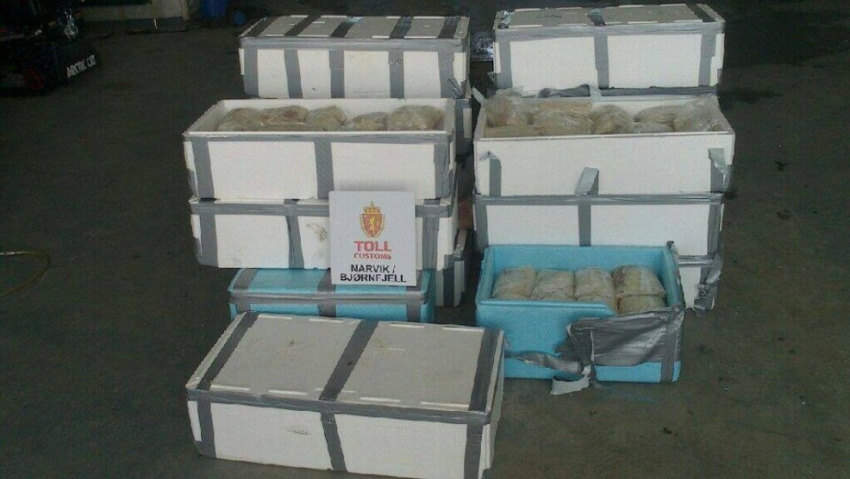 Tollere beslagla 758 kilo fisk