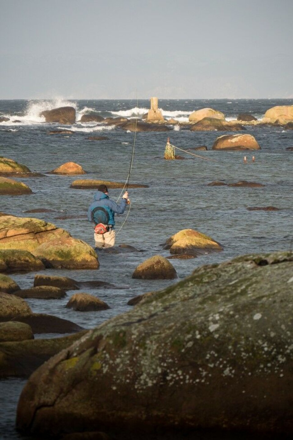 En klassisk storørretplass ut mot havet, med oksygenrikt vann og store steiner, som gir skjul for byttedyr. En klassisk storørretplass ut mot havet, med oksygenrikt vann og store steiner, som gir skjul for byttedyr.