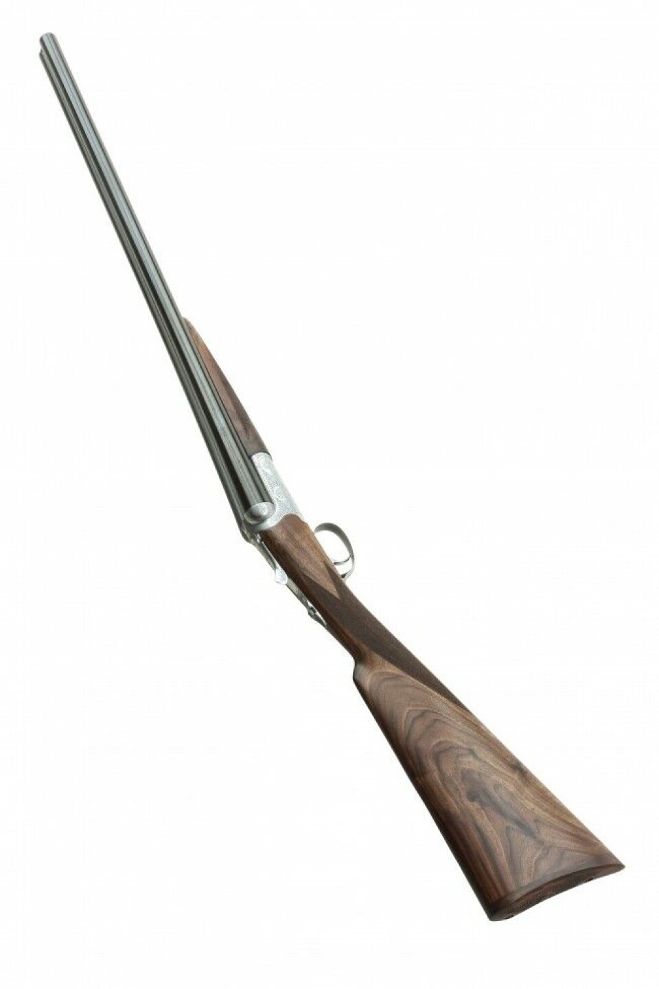 En smekker sideligger er fjelljegerens gode venn. Her en Beretta Parallello 486 – i britisk stil. En smekker sideligger er fjelljegerens gode venn. Her en Beretta Parallello 486 – i britisk stil.