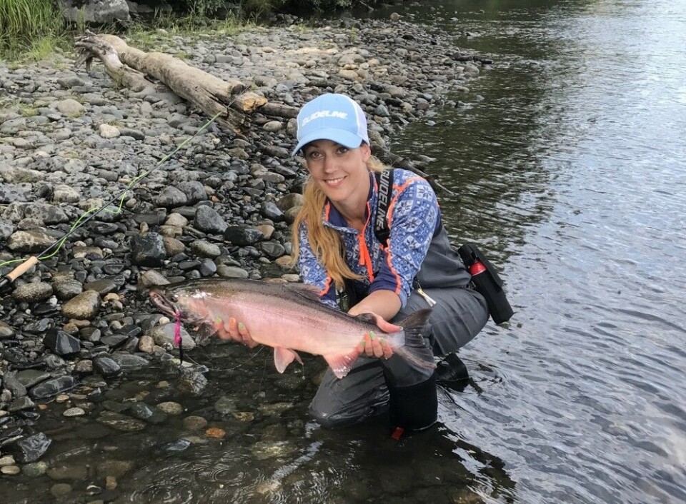 Ellen Marie Larsen begynte aktivt som fluefisker i 2014. Hun ønsker å bidra til at flere jenter begynner å fiske. En av ulempene med Instagram, er at det er tidkrevende, mener hun. Her fra Talkeetna Fishing Lodge i Alaska. Ellen Marie Larsen begynte aktivt som fluefisker i 2014. Hun ønsker å bidra til at flere jenter begynner å fiske. En av ulempene med Instagram, er at det er tidkrevende, mener hun. Her fra Talkeetna Fishing Lodge i Alaska.