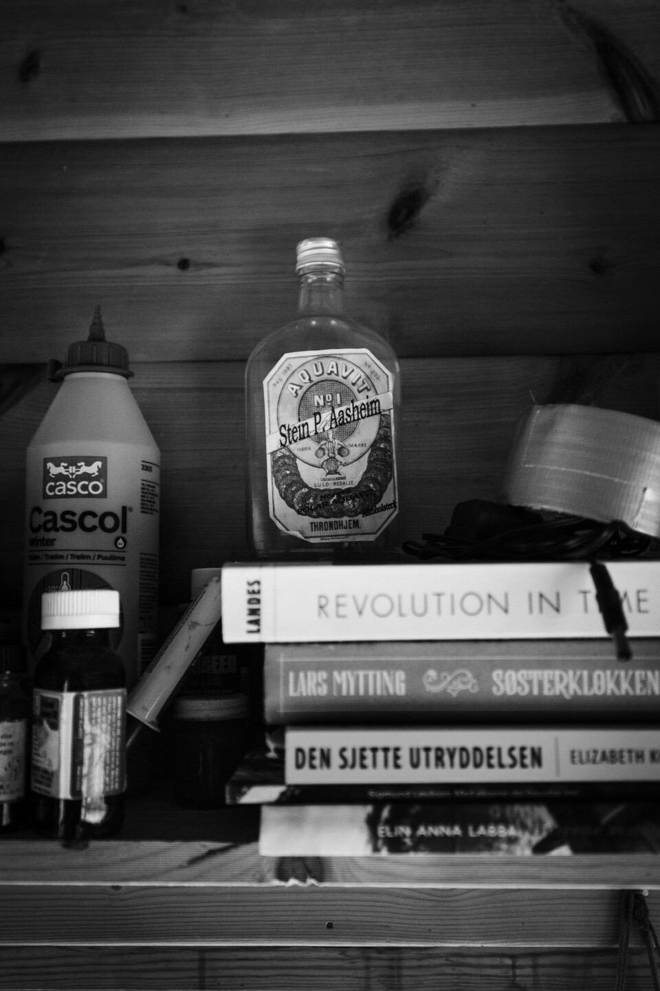 Et minne fra en Sydpol-ekspedisjon er en flaske spesiallaget akevitt med ekstra høy alkoholprosent, slik at den «ikke skulle fryse på turen».