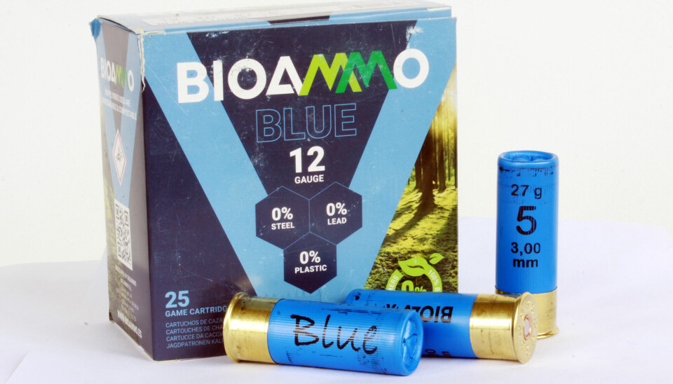 Vi har testet den blyfrie ammunisjonen Blue High Performance fra leverandøren BioAmmo. Materialet er laget av vismut, tinn, sink og aluminium.