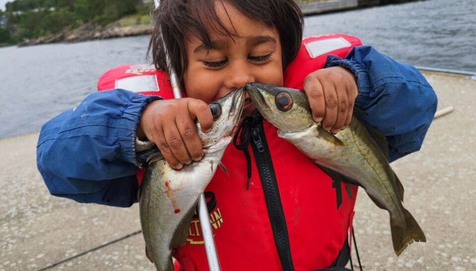 Har du med barna på fisketur, er det veldig greit å kunne styre unna trøblete plasser. Her er Tobias (5) med fin fangst. Har du med barna på fisketur, er det veldig greit å kunne styre unna trøblete plasser. Her er Tobias (5) med fin fangst.