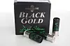 Her er den miljøvennlige haglpatronen Gamebore Black Gold Dark Storm. Denne patronen er sort med grønn skrift, her er patronene avbildet foran pakka!