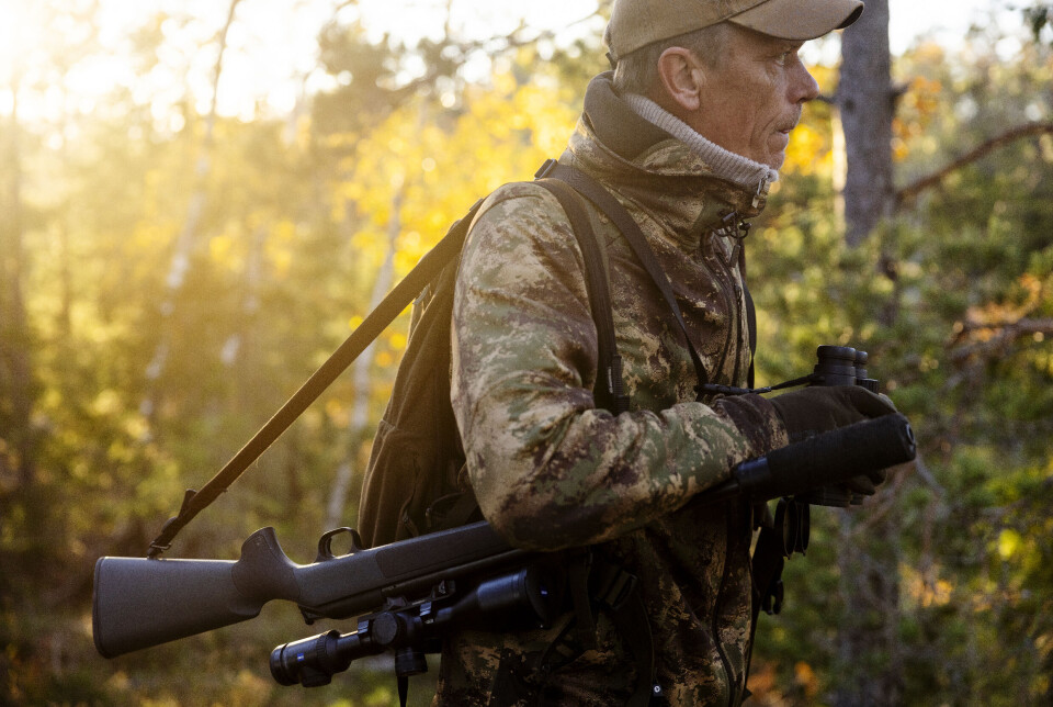 Ole Tommy Flaten Moe, hjortejeger i Åmli i Agder. Ole Tommy Flaten Moe, hjortejeger i Åmli i Agder.