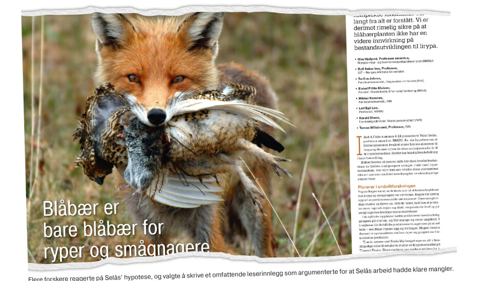 I sitt innlegg i Jakt & Fiske nummer 6-24, kommer professor Olav Hjeljord og flere forskere med skarp kritikk av Viten-saken signert Vidar Selås i Jakt & Fiske nummer 4-24. Her svarer Selås på kritikken.
