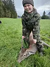 Janne skjøt sin første hjort i september.