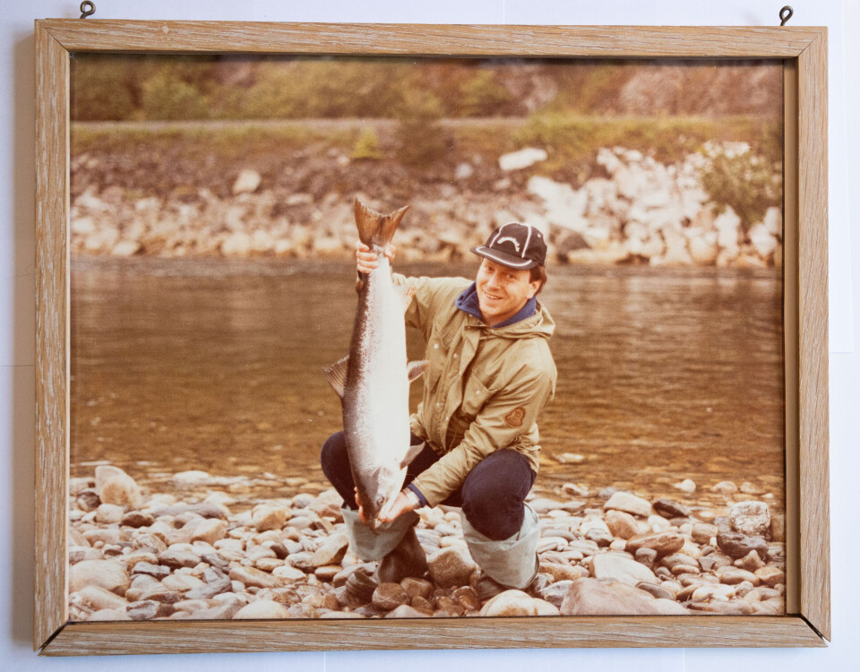 Storlaksen på 9,6 kilo fra Gaula i 1983, tente for alvor Ole Kirkemos gnist for laks og laksefiske. Storlaksen på 9,6 kilo fra Gaula i 1986, tente for alvor Ole Kirkemos gnist for laks og laksefiske.