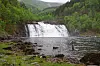 Fiskekort i hølen under landemerket Harefossen i Flekke- Guddalsvassdraget, regnes som et av Lakse-Norges sikreste kort på god vannføring.